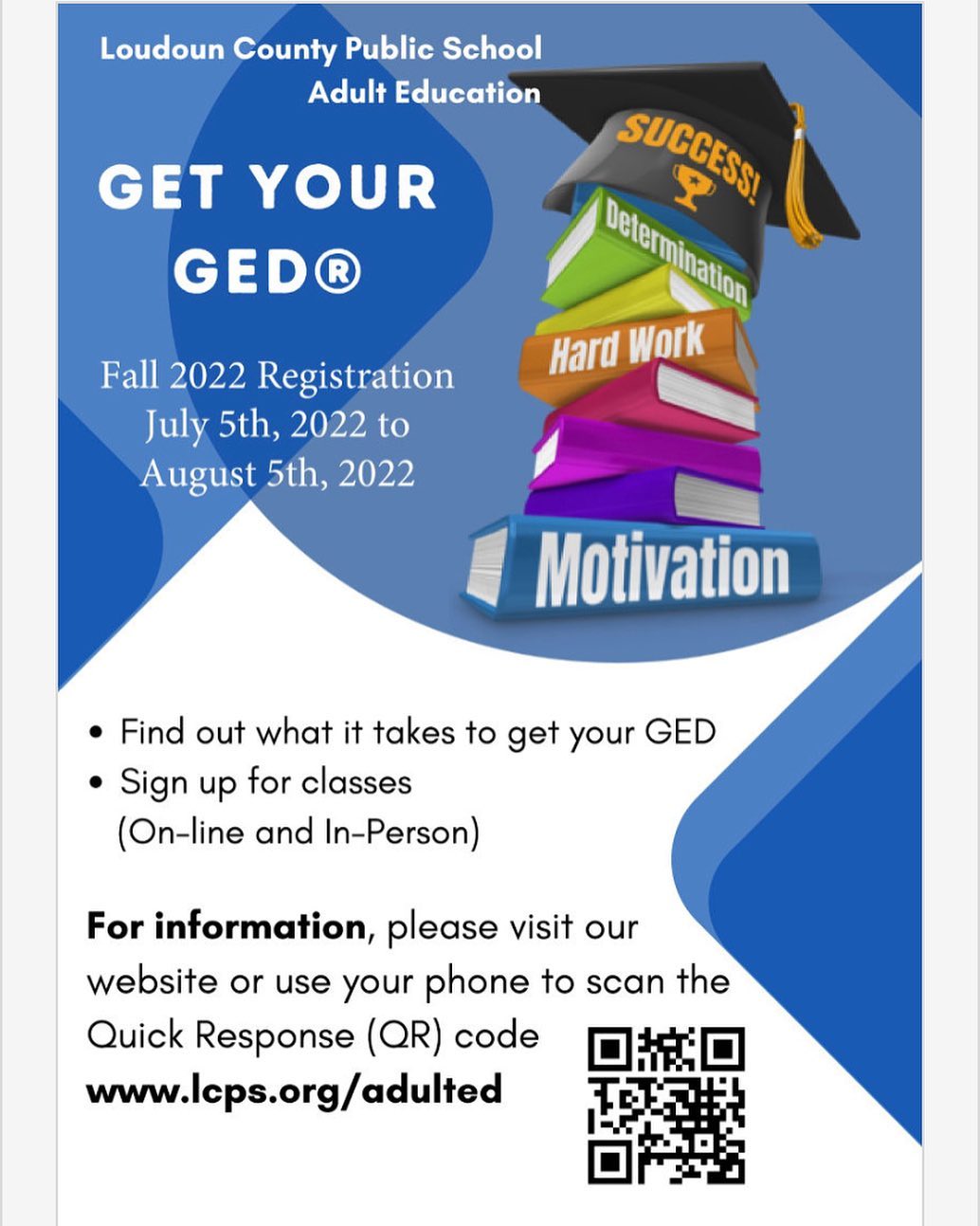 If you are interested in getting a GED here’s some info