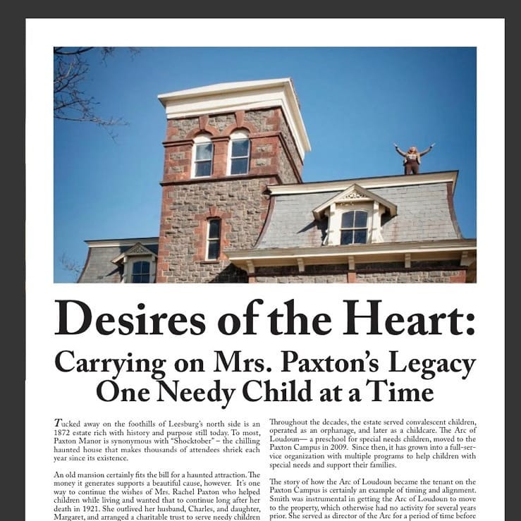 Thank you for the wonderful article @liahobel and @loudouncountymag on the recent history of the #paxtoncampus and the amazing #paxtonlegacy #sothateverychildthrives
